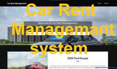 Complete Car rent management script using php