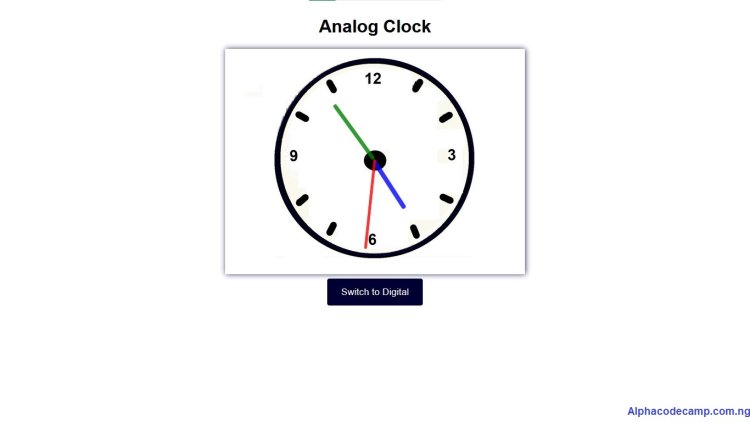 How to create digital and analog clock using html, css, JavaScript with source code