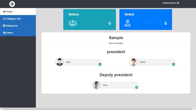 Online Voting Management System Project In PHP With Source Code