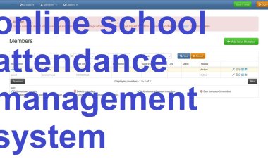 Online attendance management system script using PHP