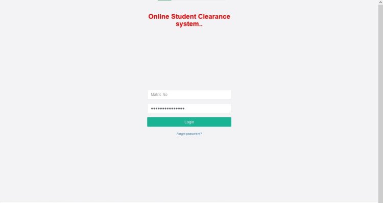 A simple online student clearance system in PHP and MYSQL with source code