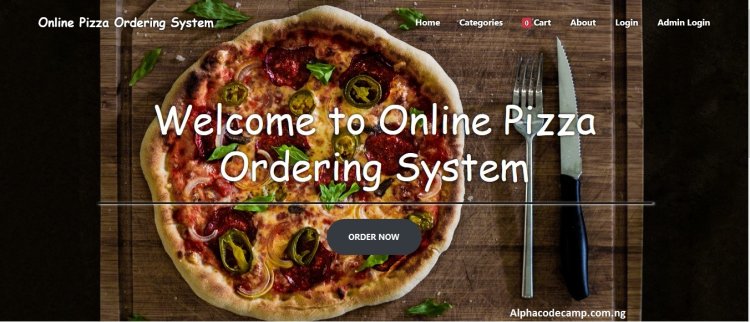 online pizza ordering system in PHP
