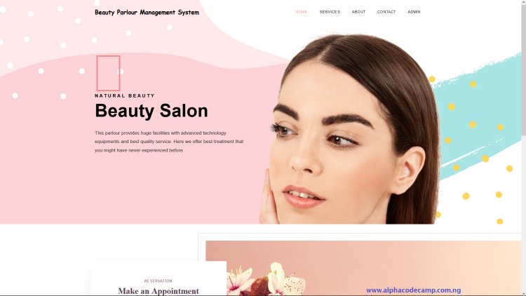 Online beauty Salon management system written in PHP